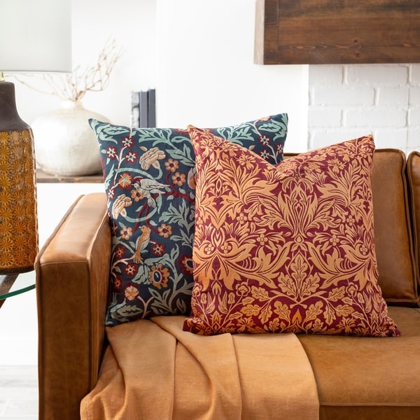 Damask throw outlet pillows