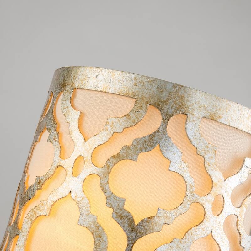 Wall bracket Flush Metal Sconce in Distressed Silver By Lucas McKearn