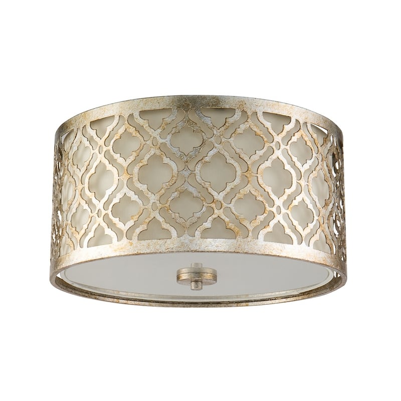 Antique Silver Flush Ceiling Light Modern Traditional By Lucas McKearn - 15
