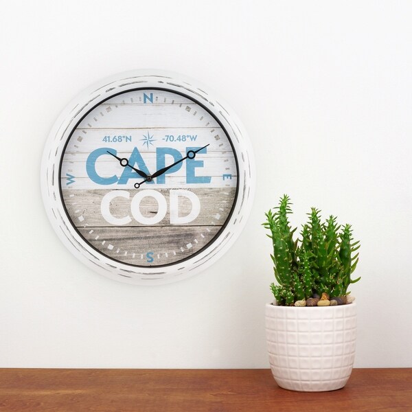Cape Cod 15.75" Indoor/Outdoor Wall Clock 404-3840MA La Crosse Clock Co 