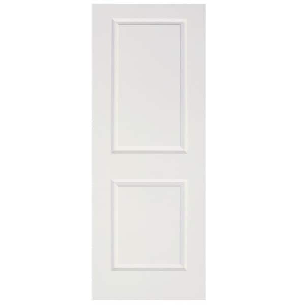 CALHOME 30 in. x 80 in. White Primed Composite Wood Barn Door Slab