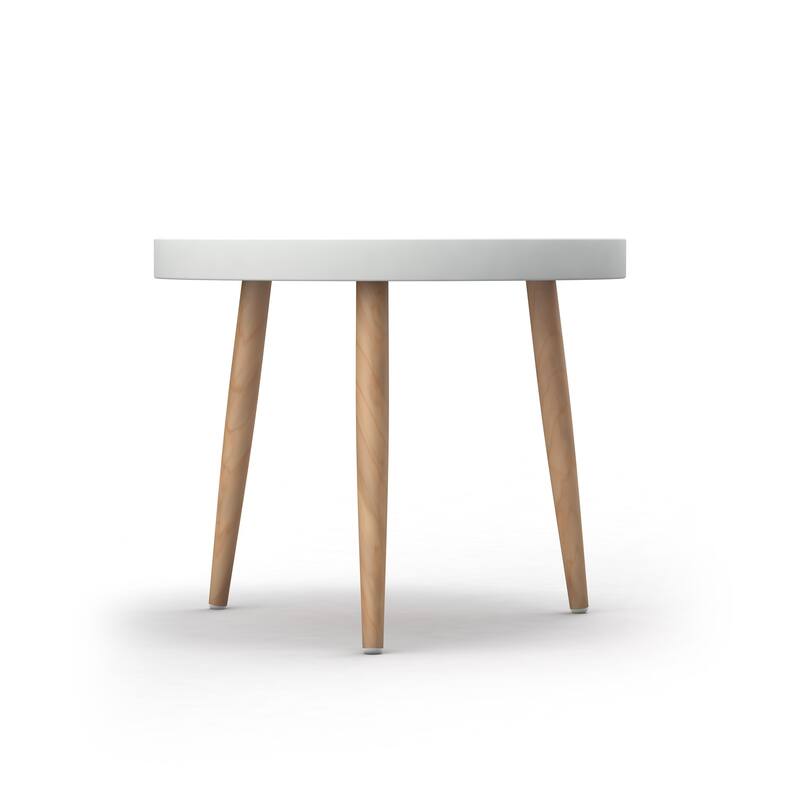 Kurv Weather Resistant Indoor/Outdoor Tray Table in White