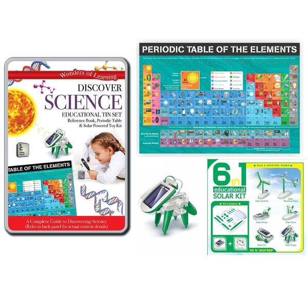 slide 2 of 4, Wonders of Learning Discover Science Education Tin Set