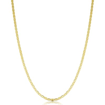14K Yellow Gold Filled 2.2 mm Solid Valentino Chain Necklace (16 - 30 inches)