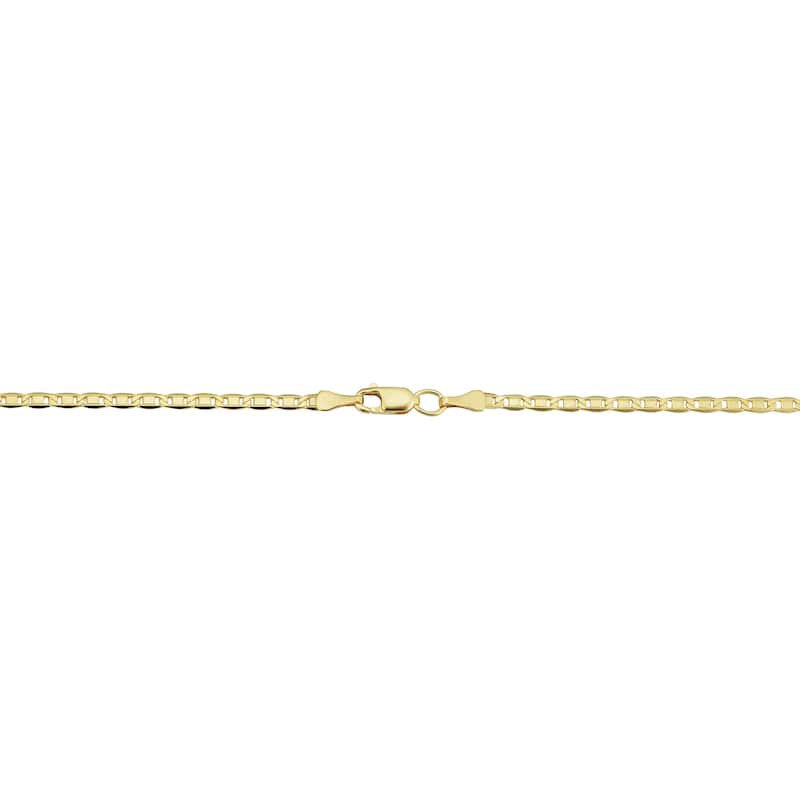 14K Yellow Gold Filled 2.2 mm Solid Valentino Chain Necklace (16 - 30 inches)
