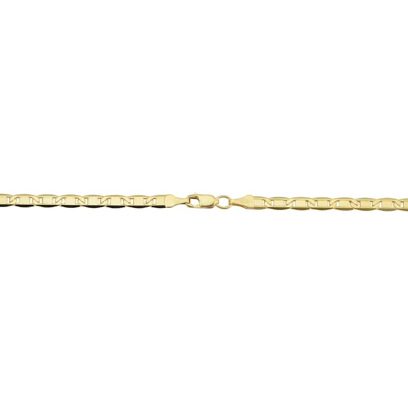 14K Yellow Gold Filled 3.5 mm Solid Valentino Chain Necklace (16 - 30 inches)
