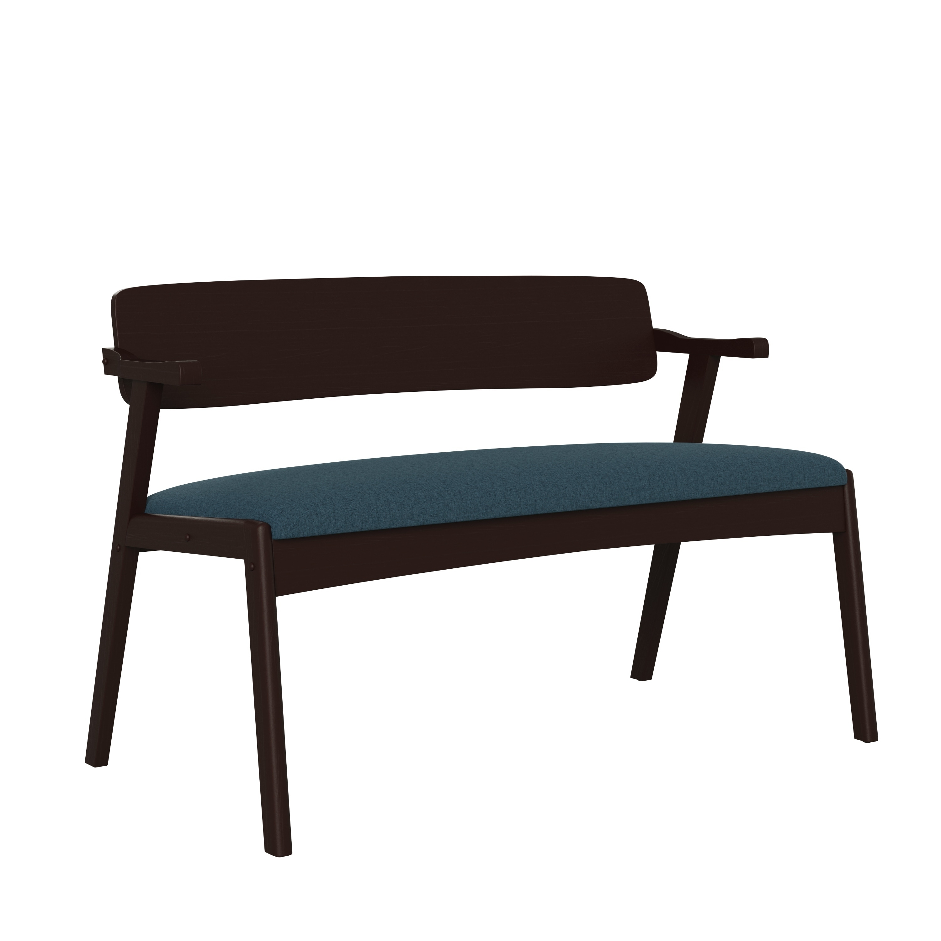 Shop Carson Carrington Comiskey Espresso Finish Arm Dining Bench