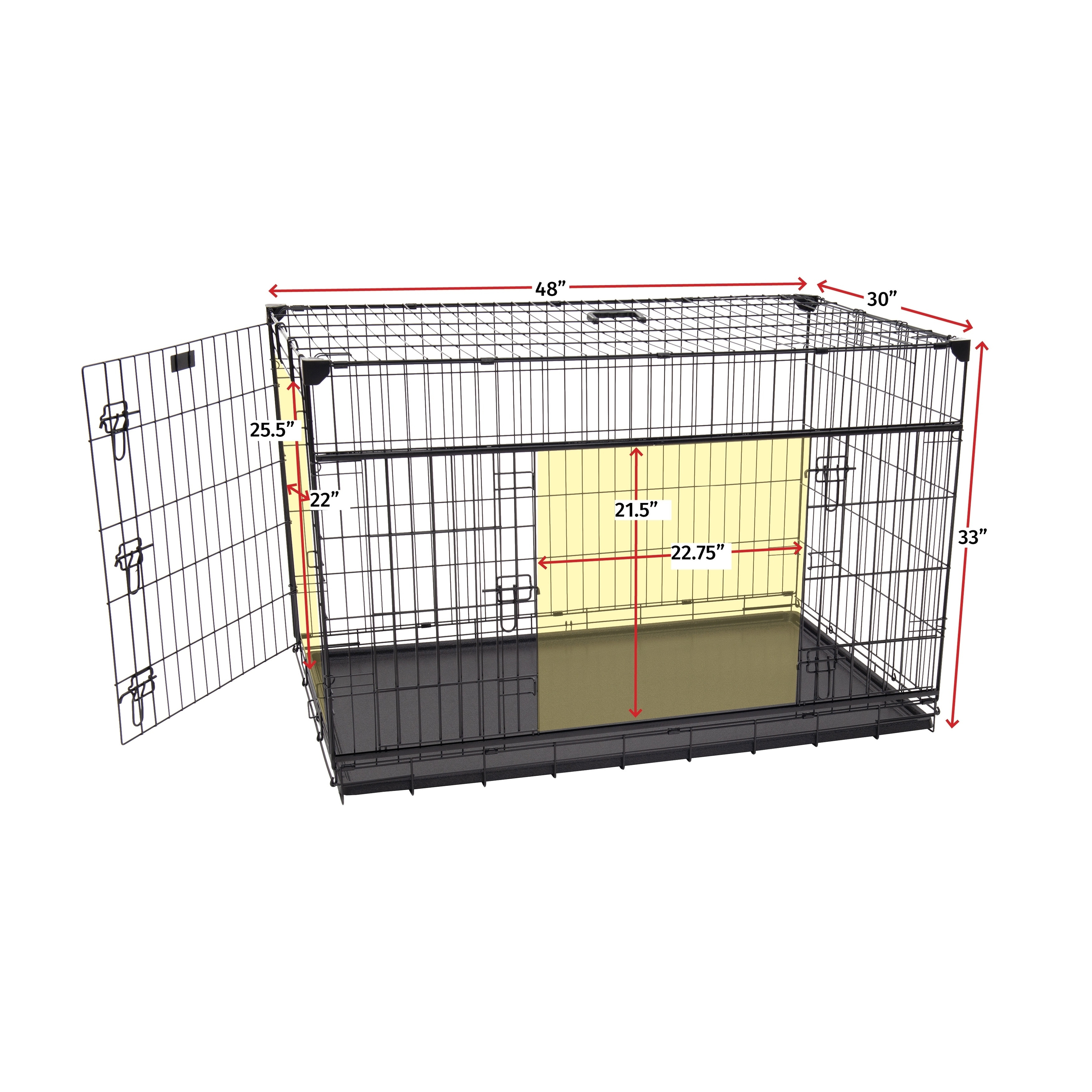 Dog crate clearance with removable door