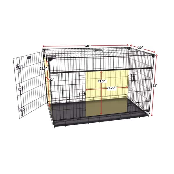 Ownpets 4 Door Dog Soft Crate Folding Portable Soft-Sided Crate