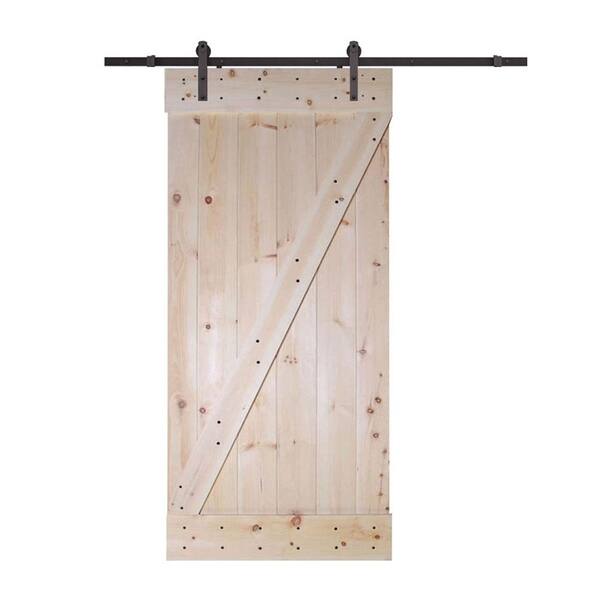 Shop Calhome 30 In X 84 In Unfinished Z Bar 100 Knotty Pine