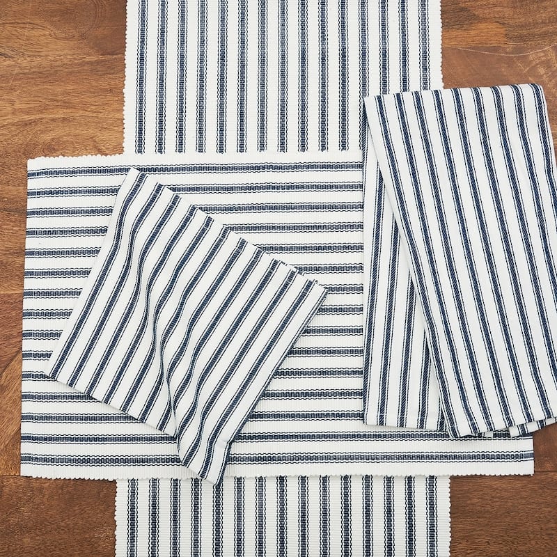 Ticking Stripe Napkin Set of 6 - 18 x 18