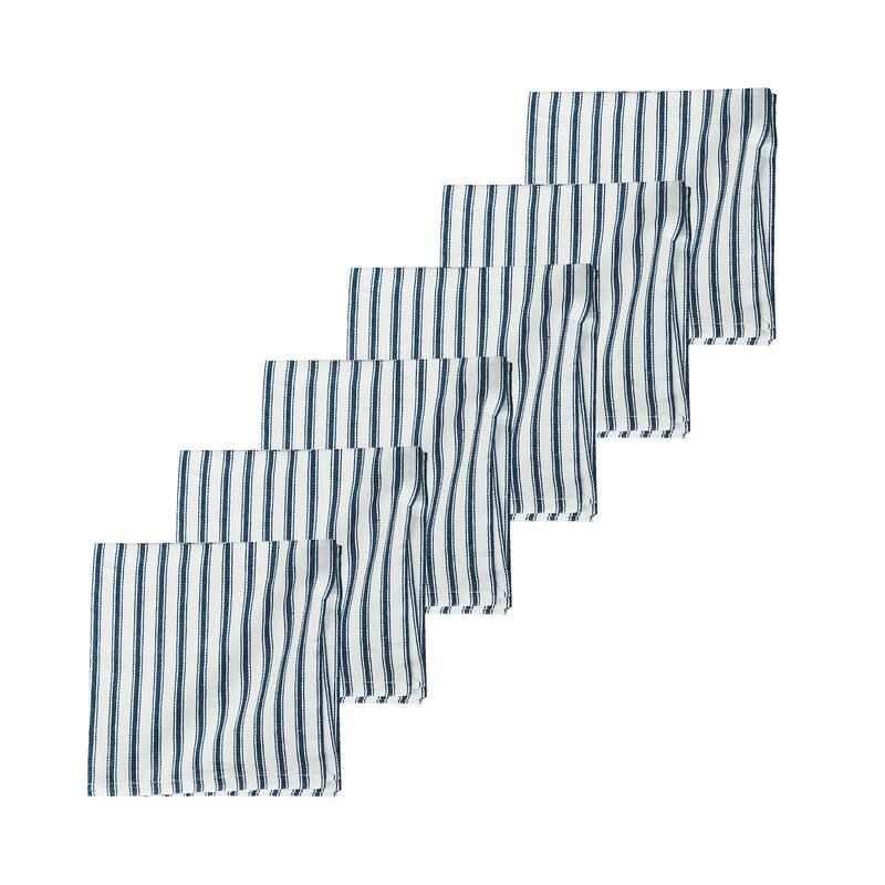 Ticking Stripe Napkin Set of 6 - 18 x 18