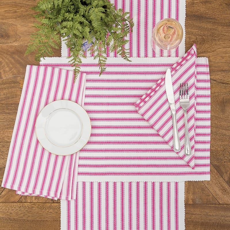 Ticking Stripe Napkin Set of 6 - 18 x 18