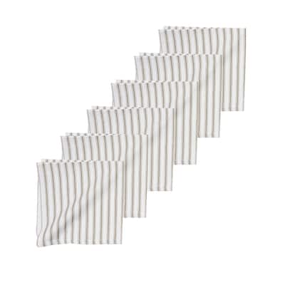 Ticking Stripe Napkin Set of 6 - 18 x 18