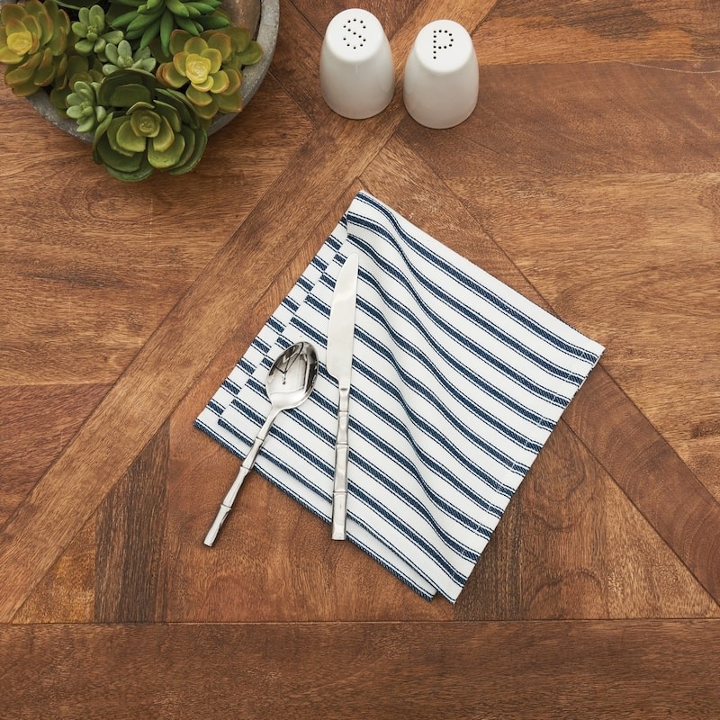 Ticking Stripe Napkin Set of 6 - 18 x 18