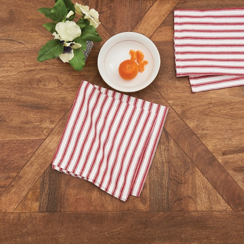 Ticking Stripe Napkin Set of 6 - 18 x 18
