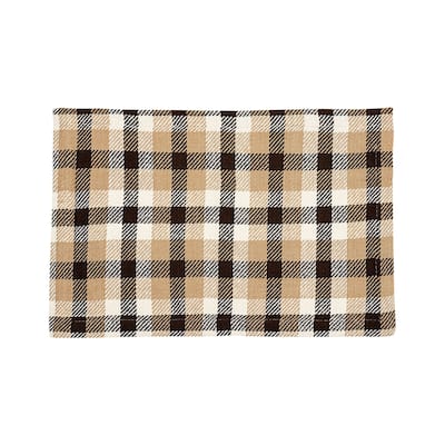 Dunmore Plaid Cocoa Placemat Set of 6 - 13 x 19