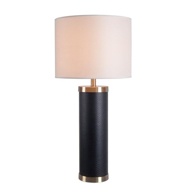 faux leather table lamp