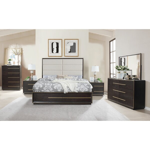 Strick & Bolton Proudhon Espresso 6-piece Bedroom Set