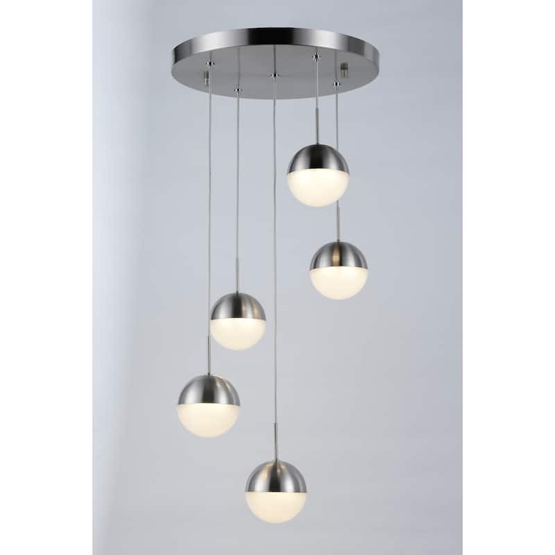 Phantasm 12.5Watt Matte Nickel Finish Integrated LED 3000K Iced Opal