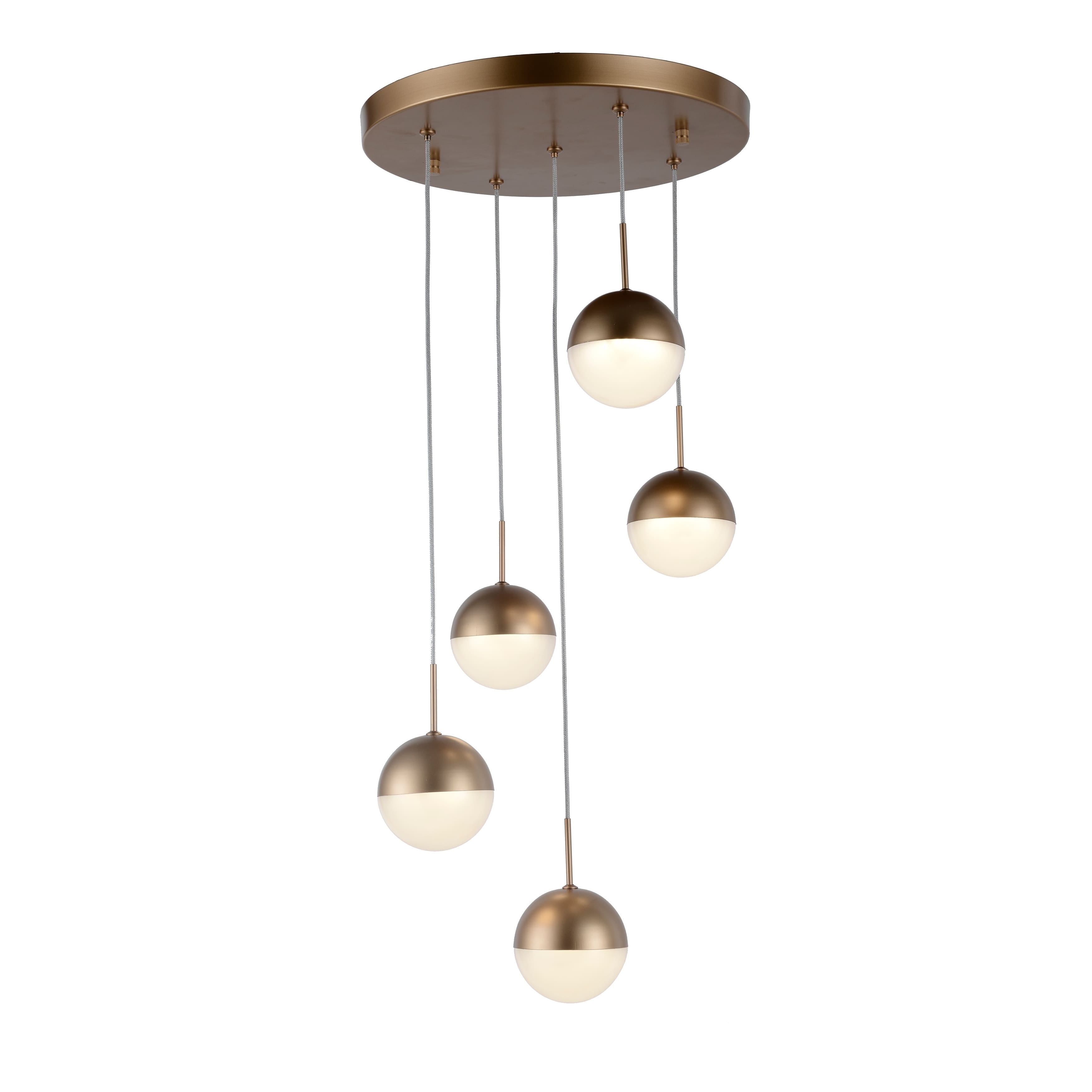 Phantasm 12.5Watt Matte Gold Finish Integrated LED 3000K Iced Opal