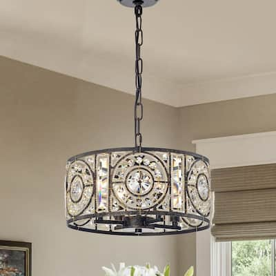 Rowsen 4-Light Antique Bronze Metal Chandelier