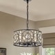 preview thumbnail 1 of 1, Rowsen 4-Light Antique Bronze Metal Chandelier
