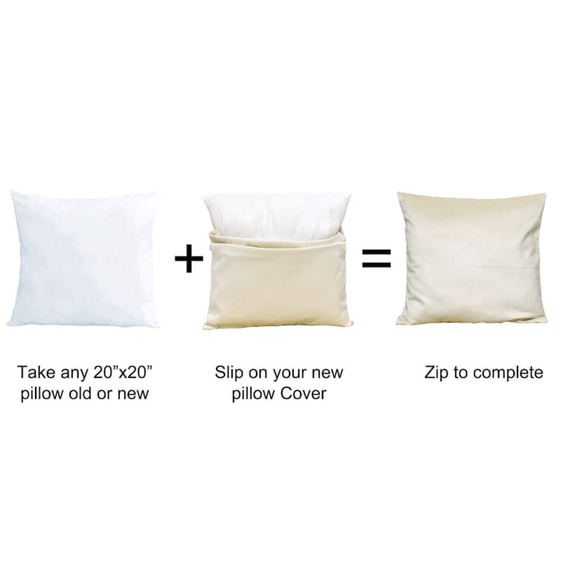 Serenta Miliken Plush Pillow Shell 2 Piece Set, NO INSERT