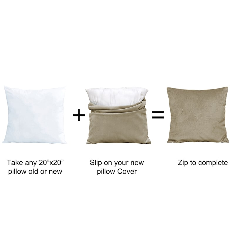 Serenta Miliken Plush Pillow Shell 2 Piece Set, NO INSERT