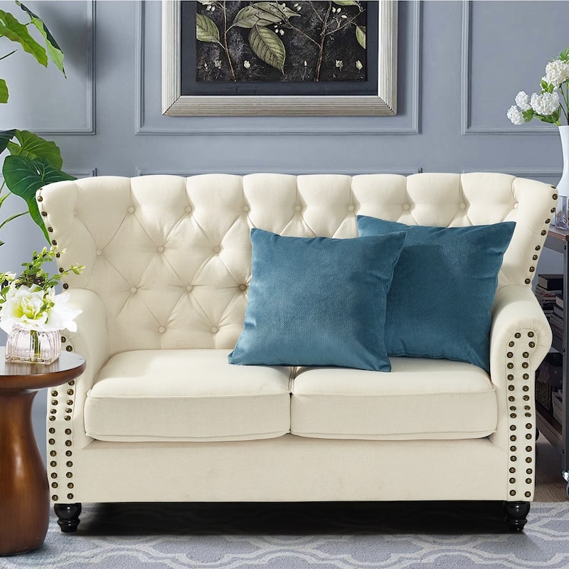 Serenta Miliken Plush Pillow Shell 2 Piece Set, NO INSERT - 20" x 20" - Orion Blue