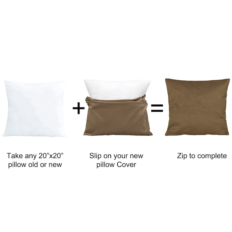 Serenta Miliken Plush Pillow Shell 2 Piece Set, NO INSERT
