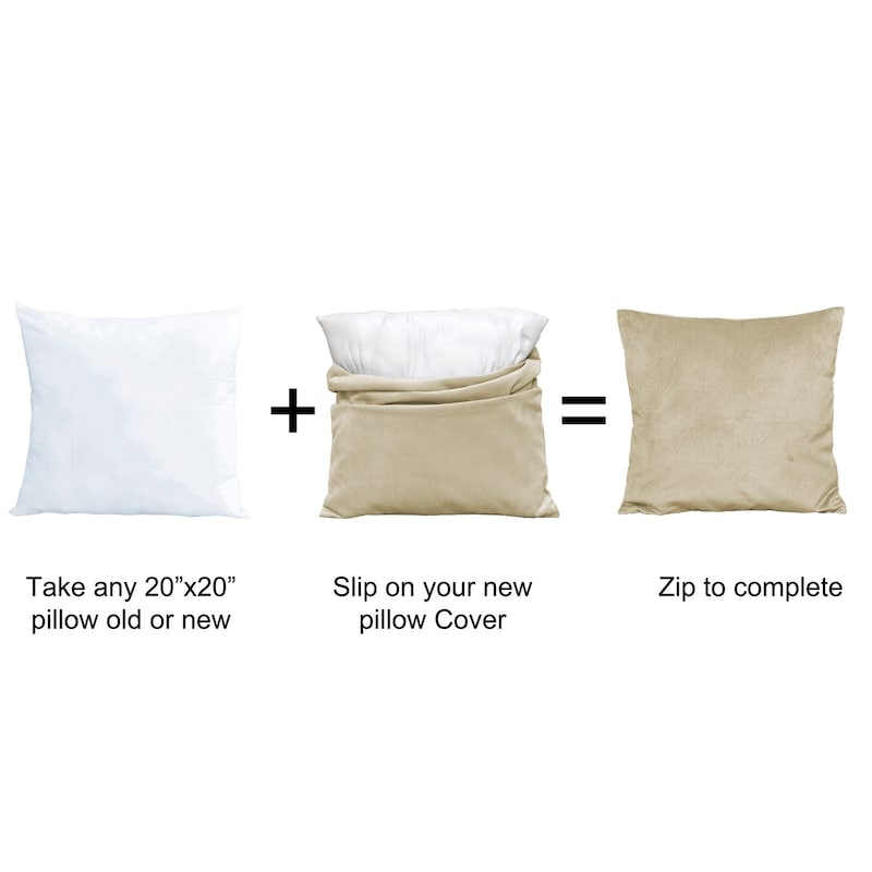 Serenta Miliken Plush Pillow Shell 2 Piece Set, NO INSERT