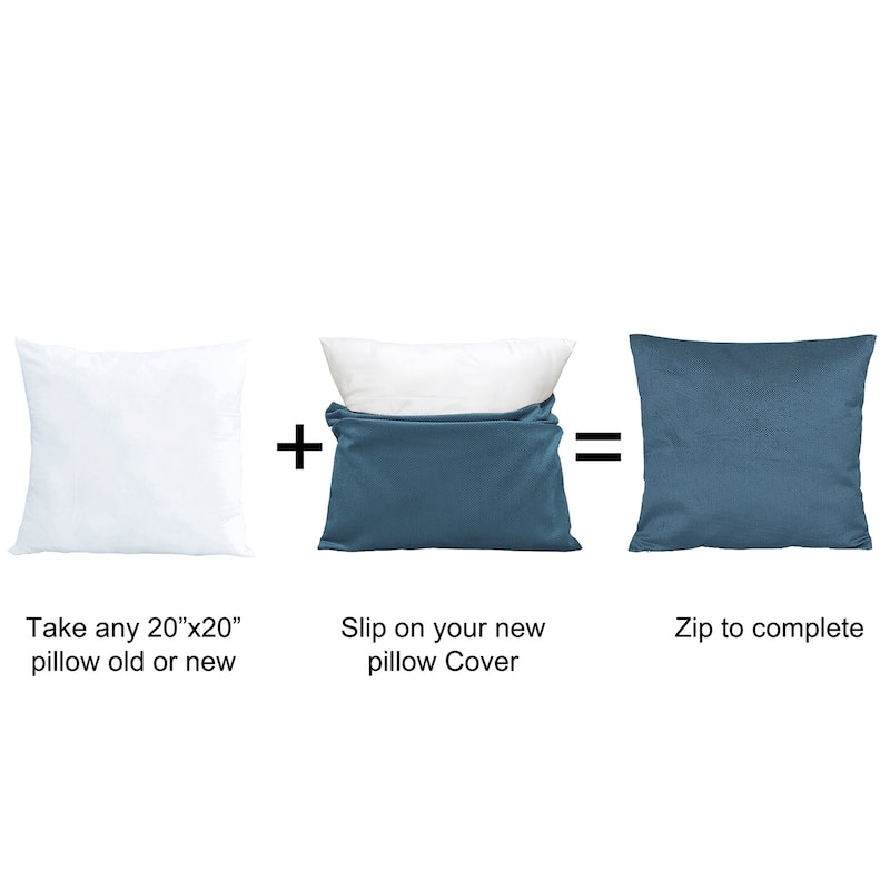 Serenta Miliken Plush Pillow Shell 2 Piece Set, NO INSERT