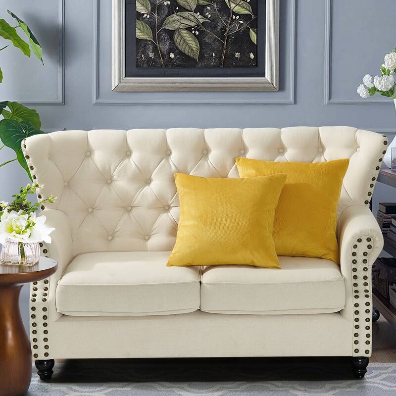Serenta Miliken Plush Pillow Shell 2 Piece Set, NO INSERT - 20" x 20" - Jojoba Yellow