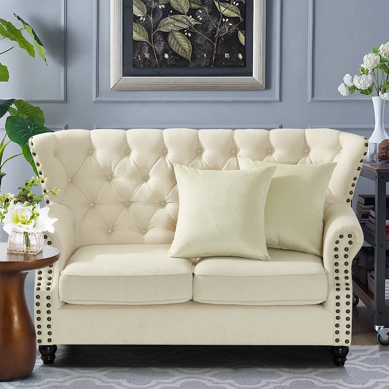 Serenta Miliken Plush Pillow Shell 2 Piece Set, NO INSERT - 26" x 26" - Angora