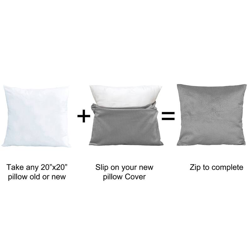 Serenta Miliken Plush Pillow Shell 2 Piece Set, NO INSERT