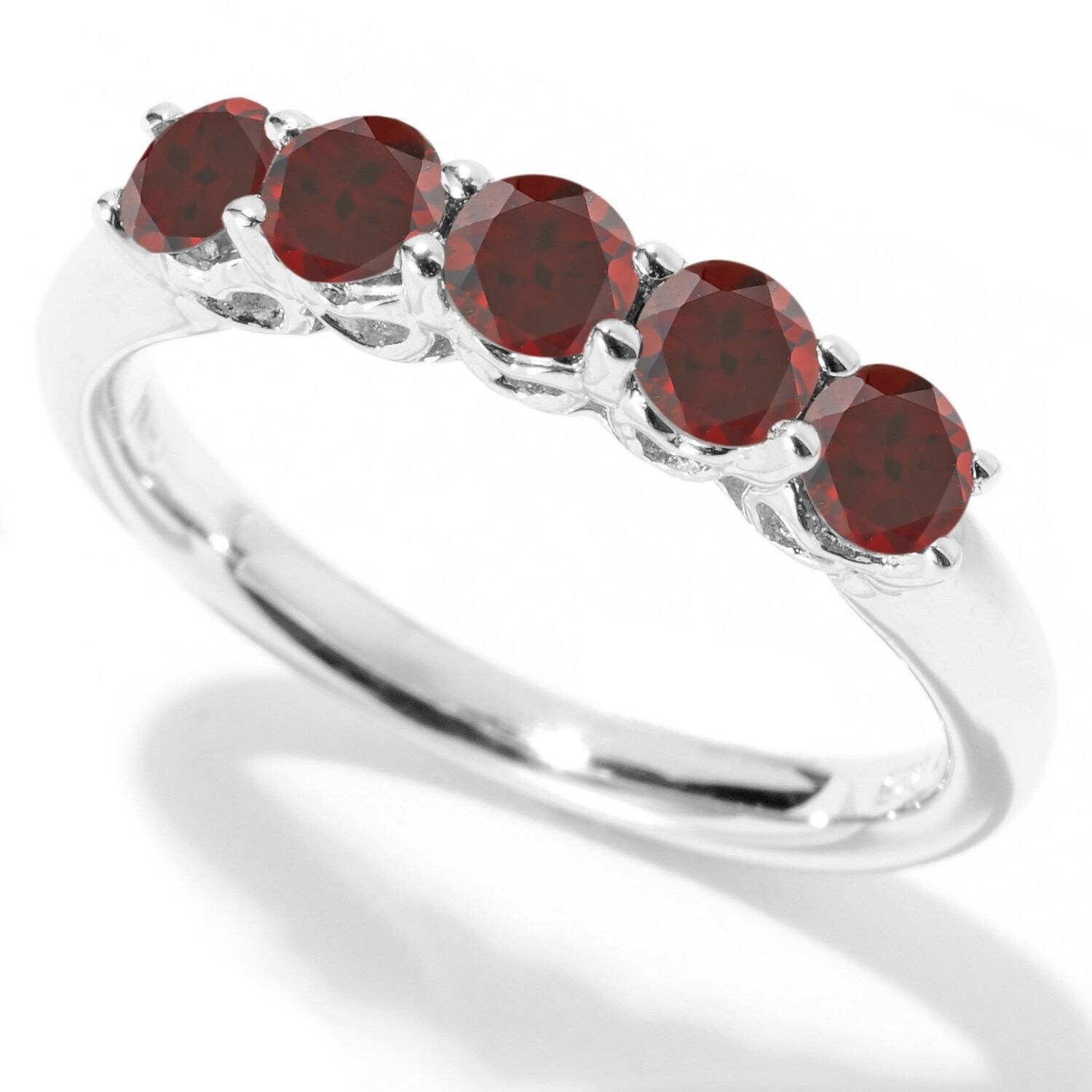 Sterling Silver 925 Red Garnet Ring On Sale Overstock