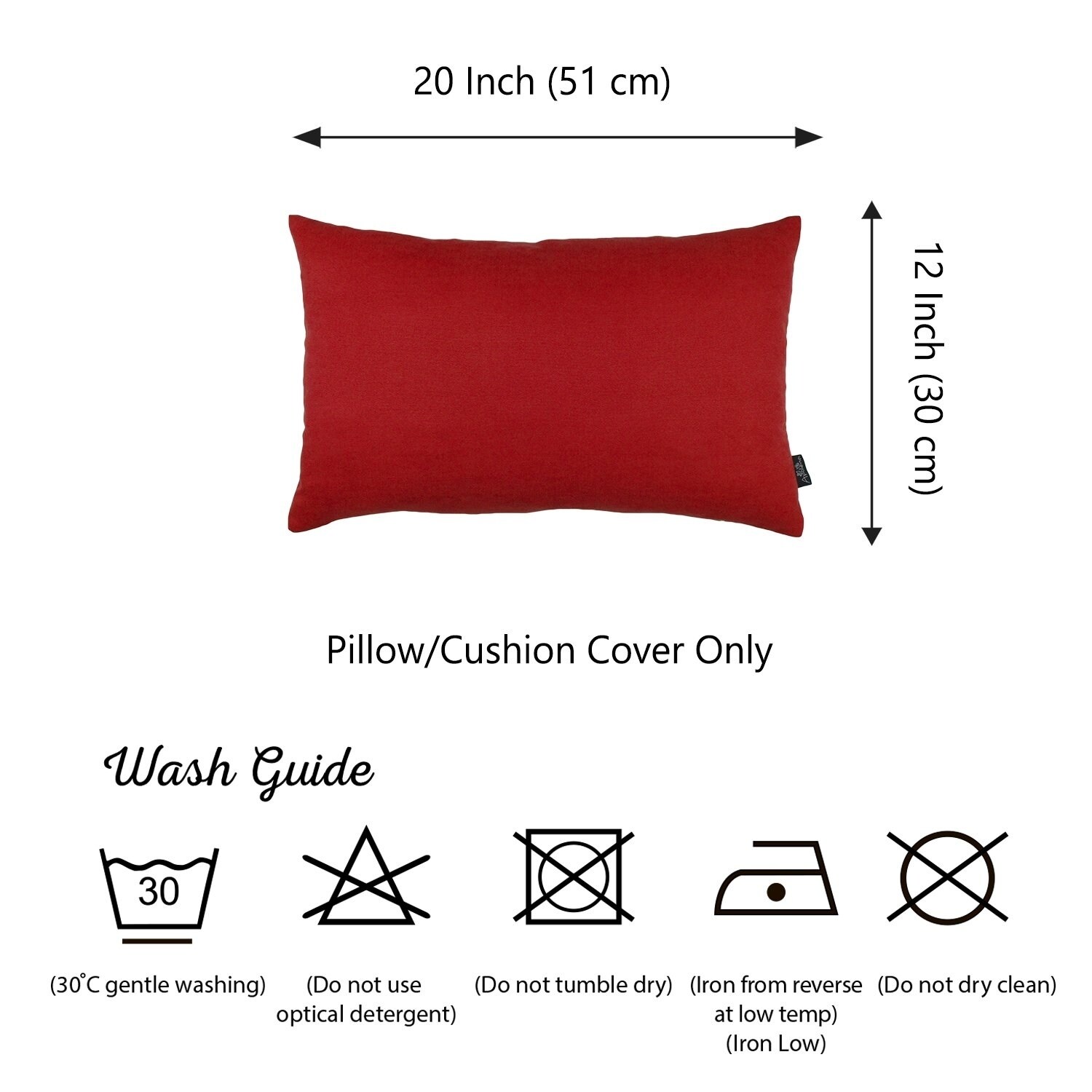 Shop Solid Color Decorative Lumbar Throw Pillow Covers 2 Pcs In