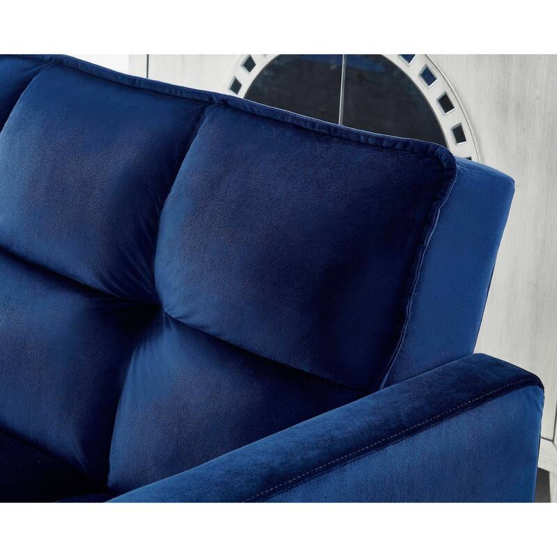 Comfortable Velvet Multi-position Sleeper Sofa Bed