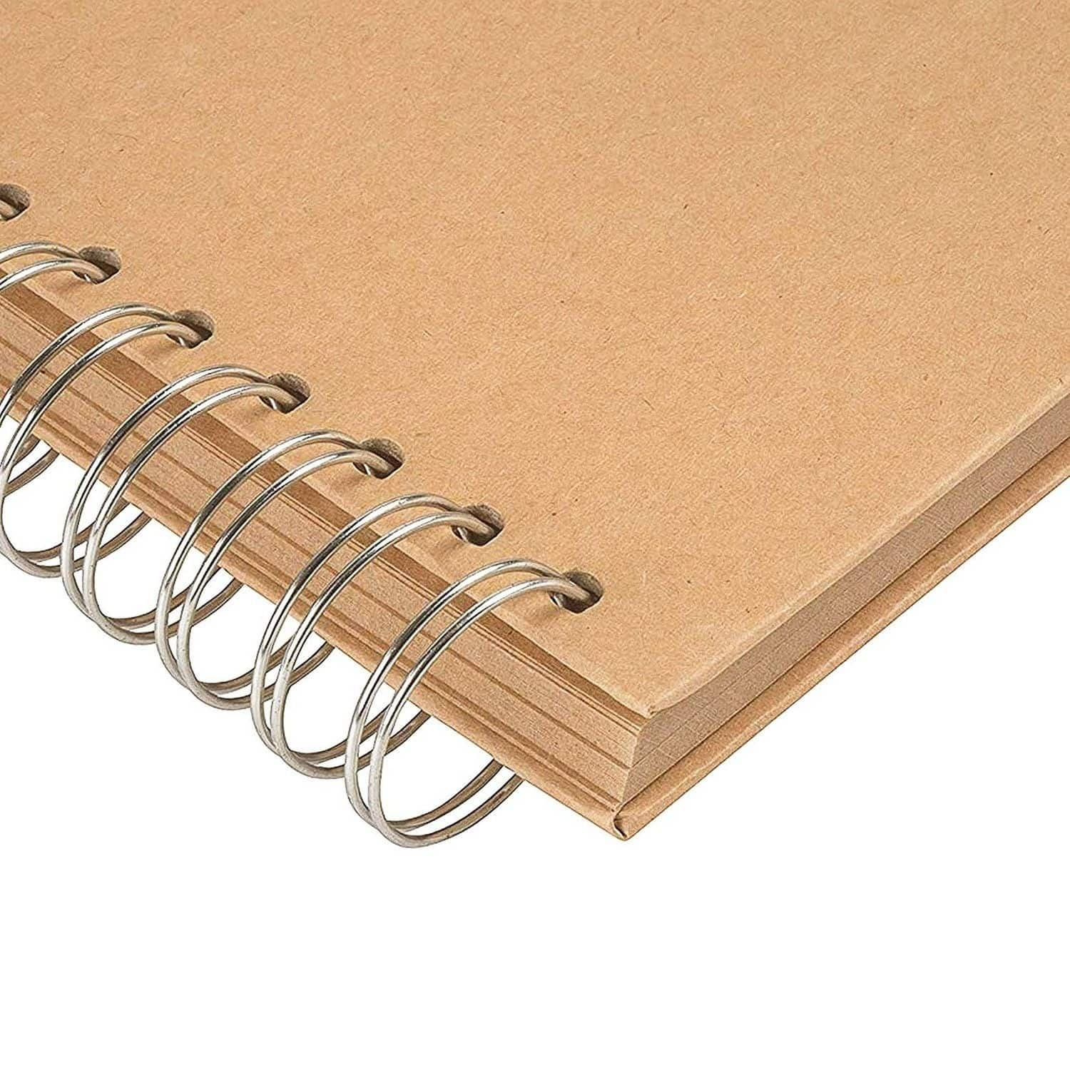 Hardcover Kraft Blank Page Scrapbook Photo Album Notebook, 40 Sheets 