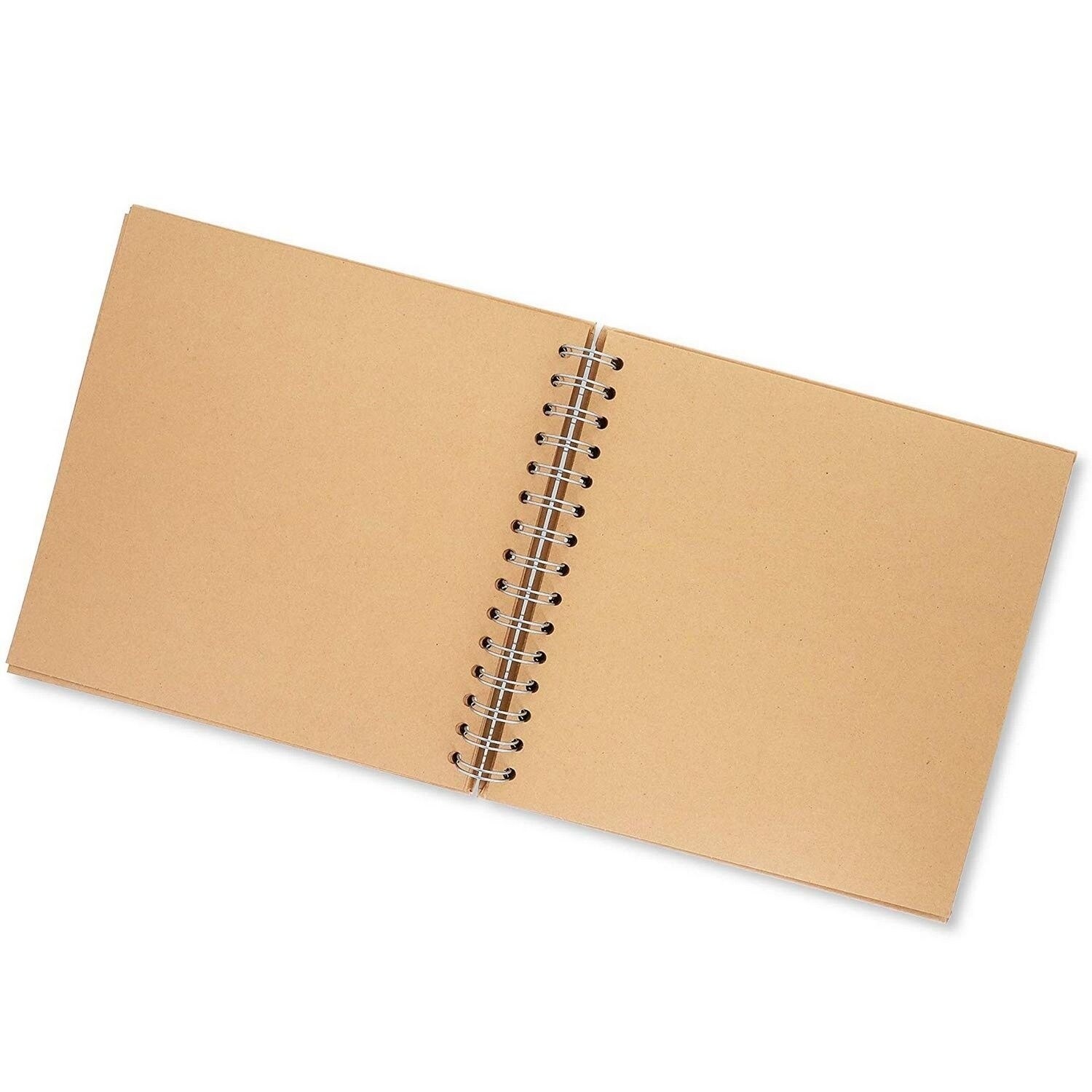 Hardcover Kraft Blank Page Scrapbook Photo Album Notebook, 100 pages,  12x12