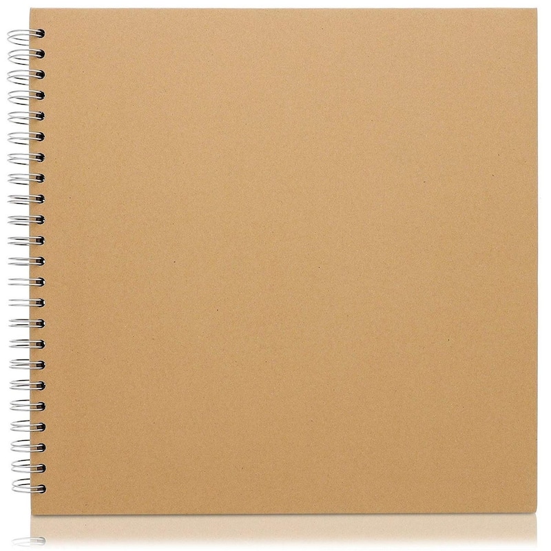 Hardcover Kraft Blank Page Scrapbook Photo Album Notebook, 40 Sheets 