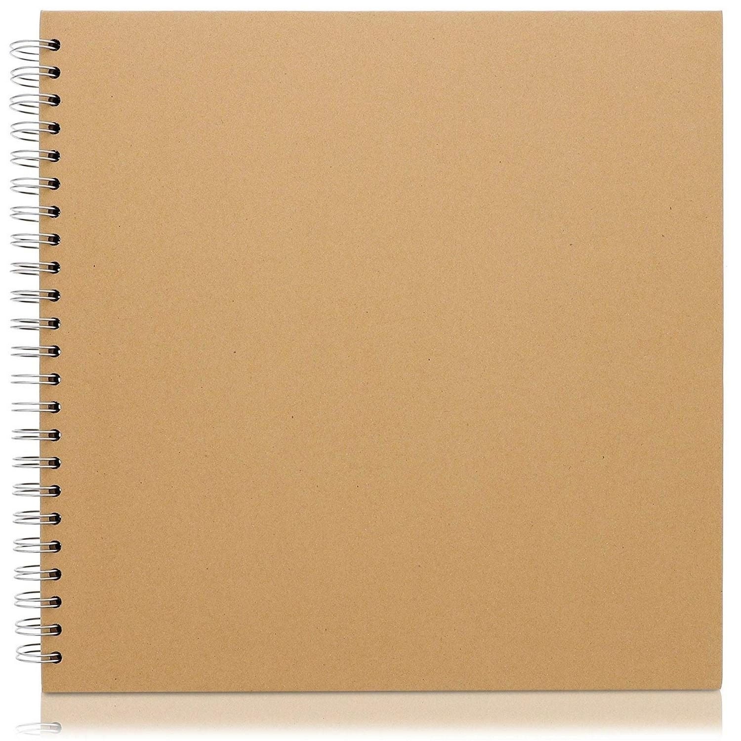 12x12 Fabric Scrapbook Binder Album Charcoal Linen Grey 