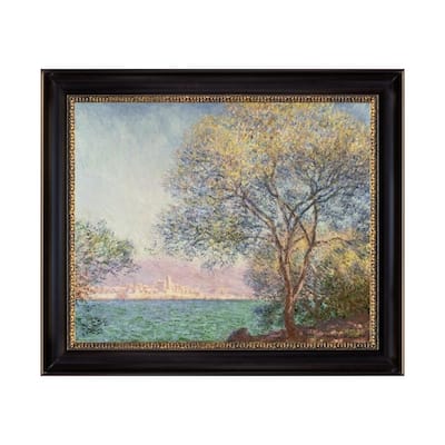 Antibes Vue De La Salis by Claude Monet Black Frame Oil Canvas Canvas Print 24 In. x 20 In.