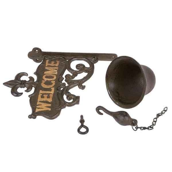 VINTAGE: 4 Cast Iron Bells Decorative Bell Rustic Bell Craft Bells