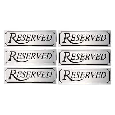 Juvale 12 Pack Reserved Metal Table Tent Sign for Restaurant and Weddings