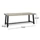 preview thumbnail 12 of 21, Lyons Outdoor Rustic 8-seater Dining Set by Christopher Knight Home