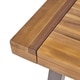 preview thumbnail 3 of 21, Lyons Outdoor Rustic 8-seater Dining Set by Christopher Knight Home