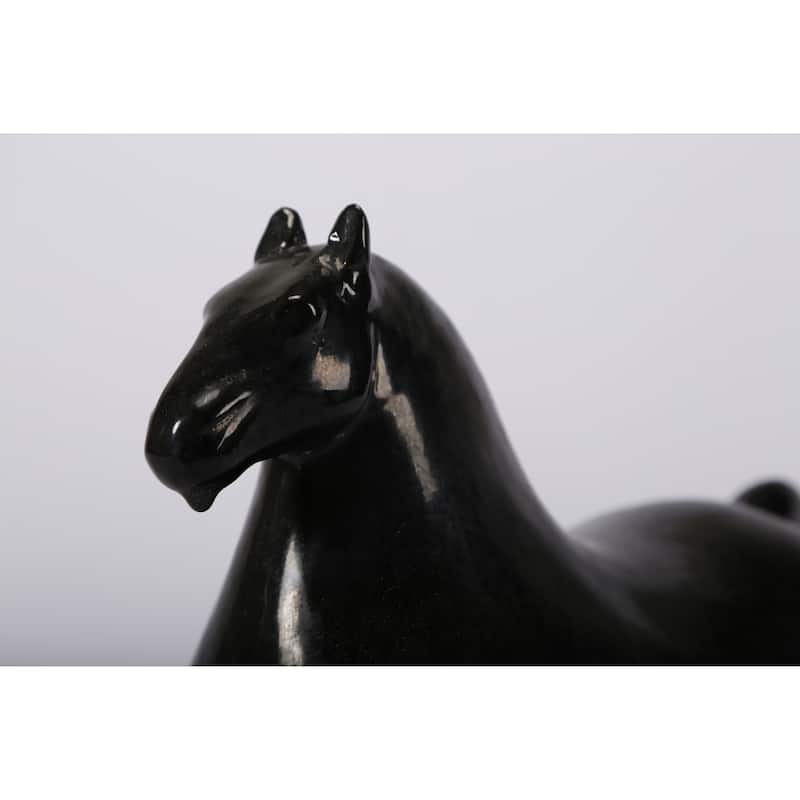 Artissance Trotter Horse, 9 Inch Tall, Black - 9 inch