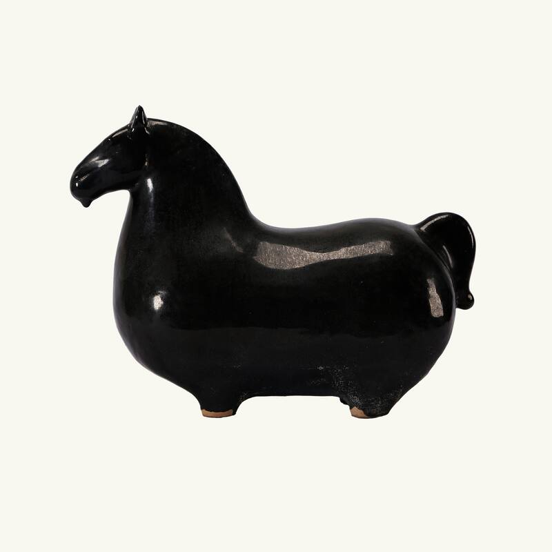Artissance Trotter Horse, 9 Inch Tall, Black - 9 inch